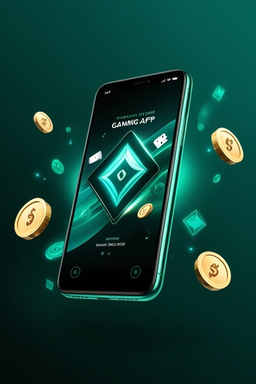Smartphone com app Blaze Crash