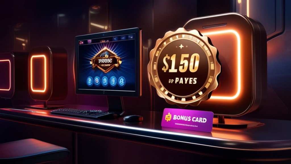 Oferta Bronze com brilho metálico e interface de jogo em cassino escuro