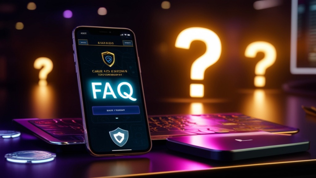 Tela de celular com perguntas frequentes sobre o Blaze Crash App